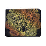 Spiritual Deer Mandala Print Bifold Wallet