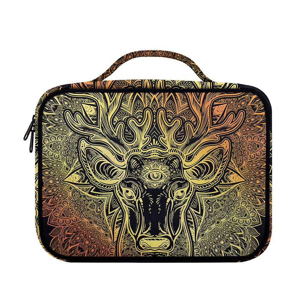 Spiritual Deer Mandala Print Briefcase Bible Bag