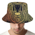 Spiritual Deer Mandala Print Bucket Hat