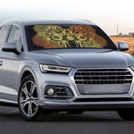 Spiritual Deer Mandala Print Car Windshield Sun Shade