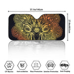 Spiritual Deer Mandala Print Car Windshield Sun Shade