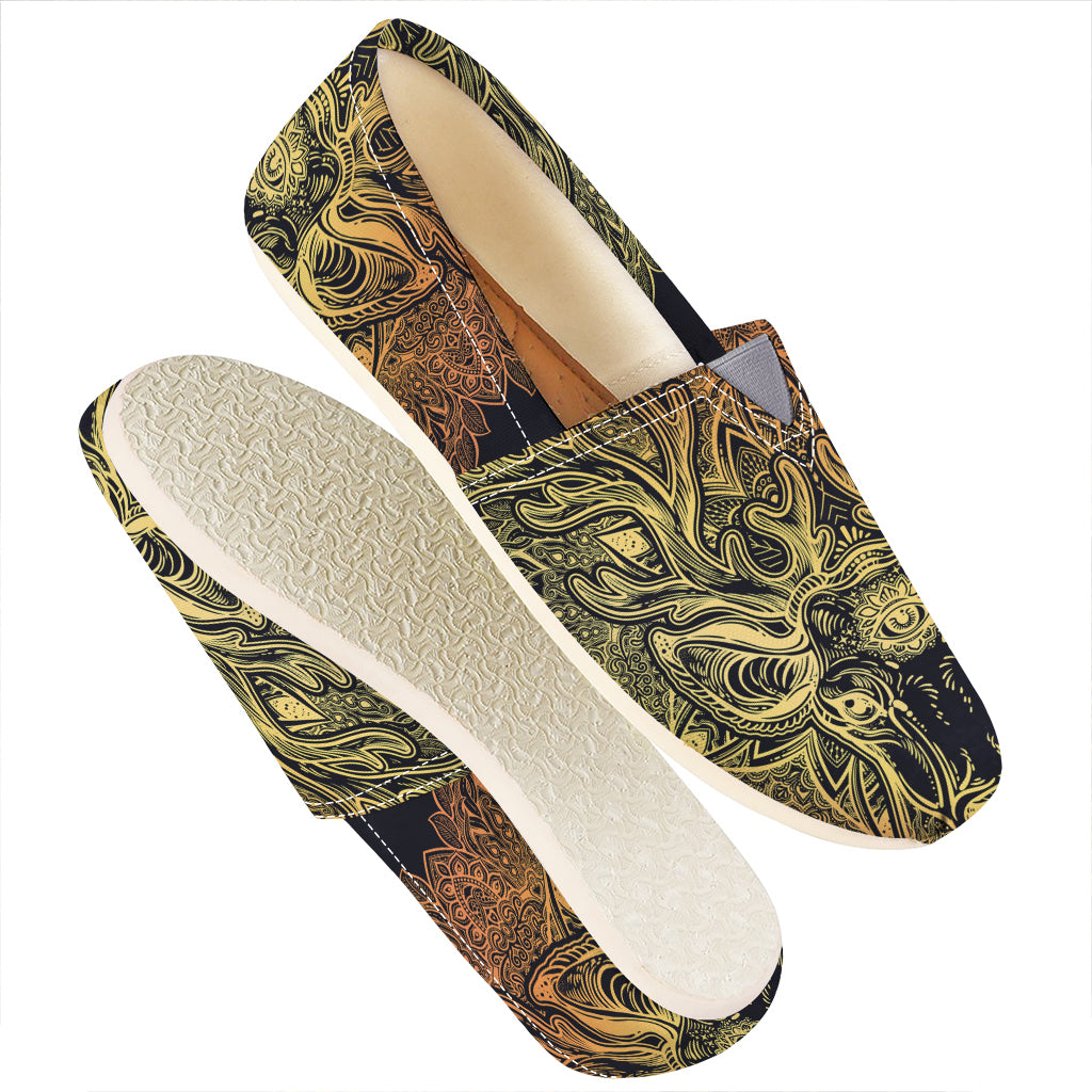 Spiritual Deer Mandala Print Casual Shoes