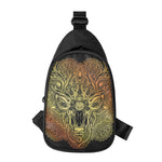 Spiritual Deer Mandala Print Chest Bag