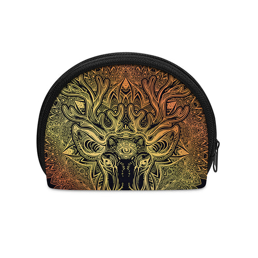 Spiritual Deer Mandala Print Coin Purse