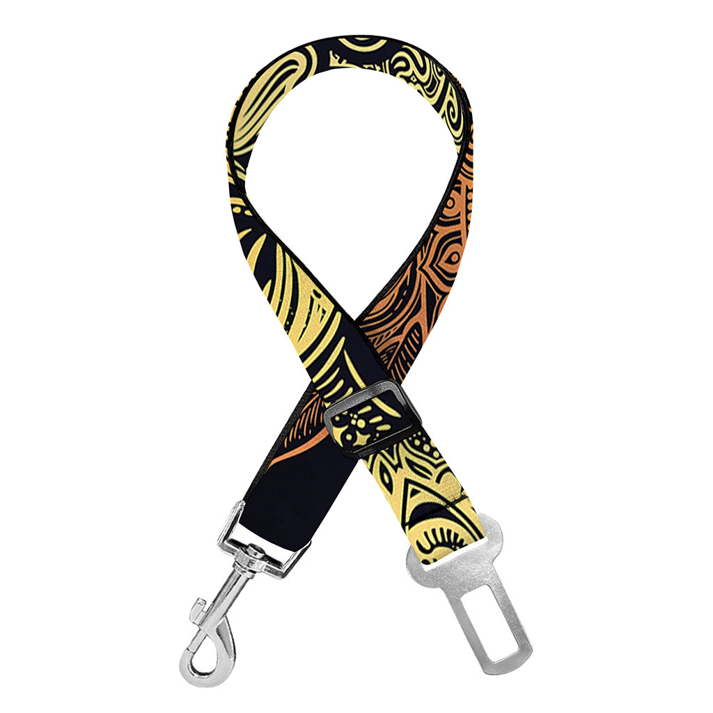 Spiritual Deer Mandala Print Dog Seat Belt