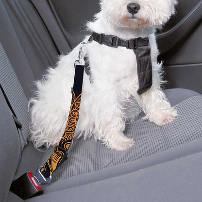 Spiritual Deer Mandala Print Dog Seat Belt