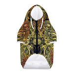 Spiritual Deer Mandala Print Dog Zip Up Hoodie