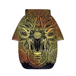 Spiritual Deer Mandala Print Dog Zip Up Hoodie