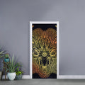 Spiritual Deer Mandala Print Door Sticker