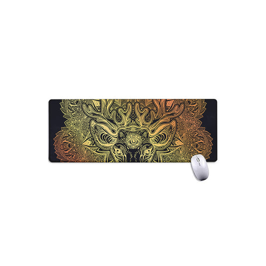 Spiritual Deer Mandala Print Extended Mouse Pad