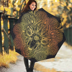 Spiritual Deer Mandala Print Foldable Umbrella