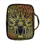 Spiritual Deer Mandala Print Front Pocket Bible Bag