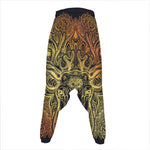 Spiritual Deer Mandala Print Hammer Pants