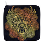 Spiritual Deer Mandala Print Hand Towel