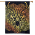 Spiritual Deer Mandala Print House Flag
