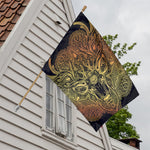 Spiritual Deer Mandala Print House Flag