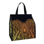Spiritual Deer Mandala Print Insulated Lunch Tote
