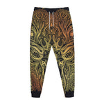 Spiritual Deer Mandala Print Jogger Pants