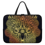 Spiritual Deer Mandala Print Laptop Sleeve With Handle