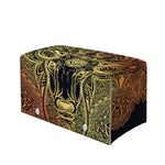 Spiritual Deer Mandala Print Leather Tissue Box Cover