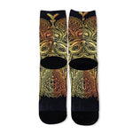 Spiritual Deer Mandala Print Long Socks