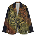 Spiritual Deer Mandala Print Men's Blazer