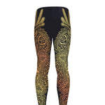 Spiritual Deer Mandala Print Men's leggings