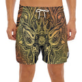 Spiritual Deer Mandala Print Men's Split Running Shorts