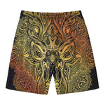 Spiritual Deer Mandala Print Men's Swim Trunks