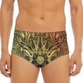 Spiritual Deer Mandala Print Men's Triangle Swim Briefs