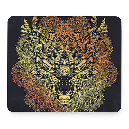 Spiritual Deer Mandala Print Mouse Pad