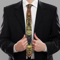 Spiritual Deer Mandala Print Necktie
