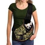 Spiritual Deer Mandala Print Pet Sling Carrier