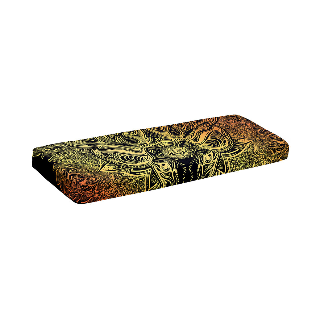 Spiritual Deer Mandala Print Piano Keyboard Cover