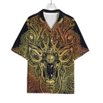 Spiritual Deer Mandala Print Rayon Hawaiian Shirt