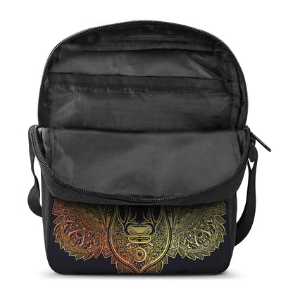 Spiritual Deer Mandala Print Rectangular Crossbody Bag