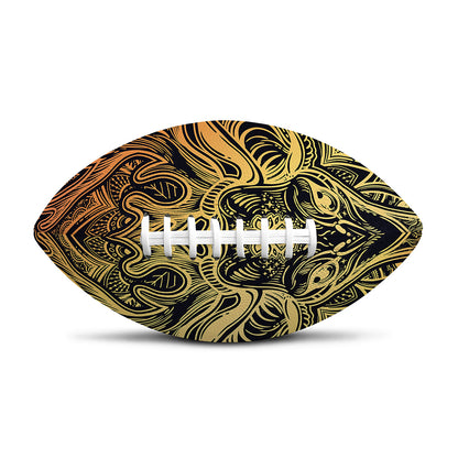 Spiritual Deer Mandala Print Rugby Ball
