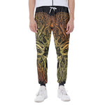 Spiritual Deer Mandala Print Scuba Joggers
