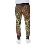 Spiritual Deer Mandala Print Scuba Joggers
