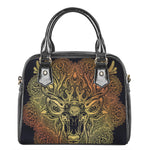 Spiritual Deer Mandala Print Shoulder Handbag