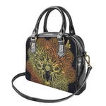 Spiritual Deer Mandala Print Shoulder Handbag