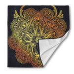 Spiritual Deer Mandala Print Silk Bandana