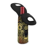 Spiritual Deer Mandala Print Single Neoprene Wine Tote