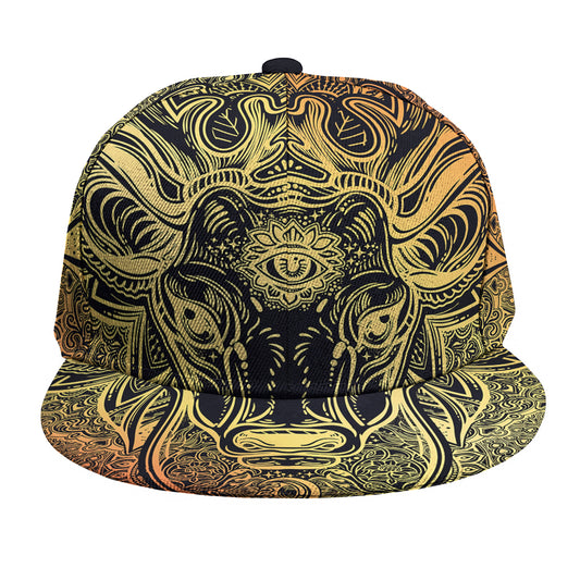 Spiritual Deer Mandala Print Snapback Cap