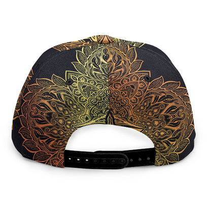 Spiritual Deer Mandala Print Snapback Cap
