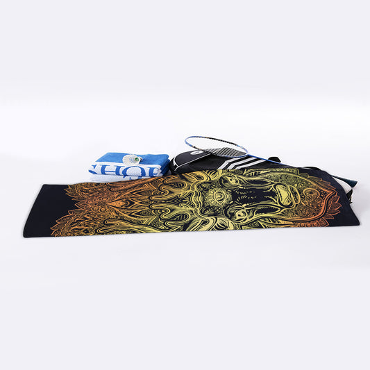 Spiritual Deer Mandala Print Sports Towel