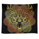 Spiritual Deer Mandala Print Tapestry