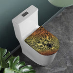 Spiritual Deer Mandala Print Toilet Lid Cover