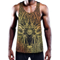 Spiritual Deer Mandala Print Men's Workout Tank Top