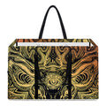 Spiritual Deer Mandala Print Utility Tote Bag